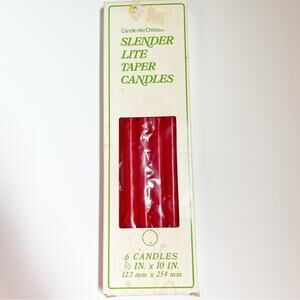 Vintage candle-lite/Christian slender lite taper candles